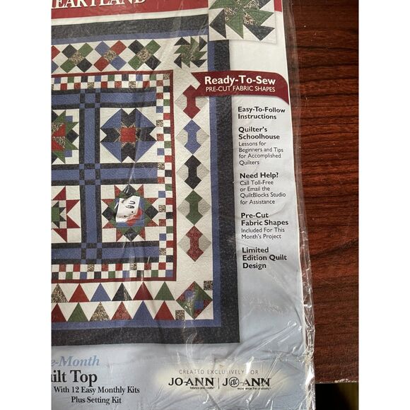 Jo-Ann Fabrics Threads of the Heartland Quilt Blocks Setting Kit Only Month 10 - Picture 4 of 4